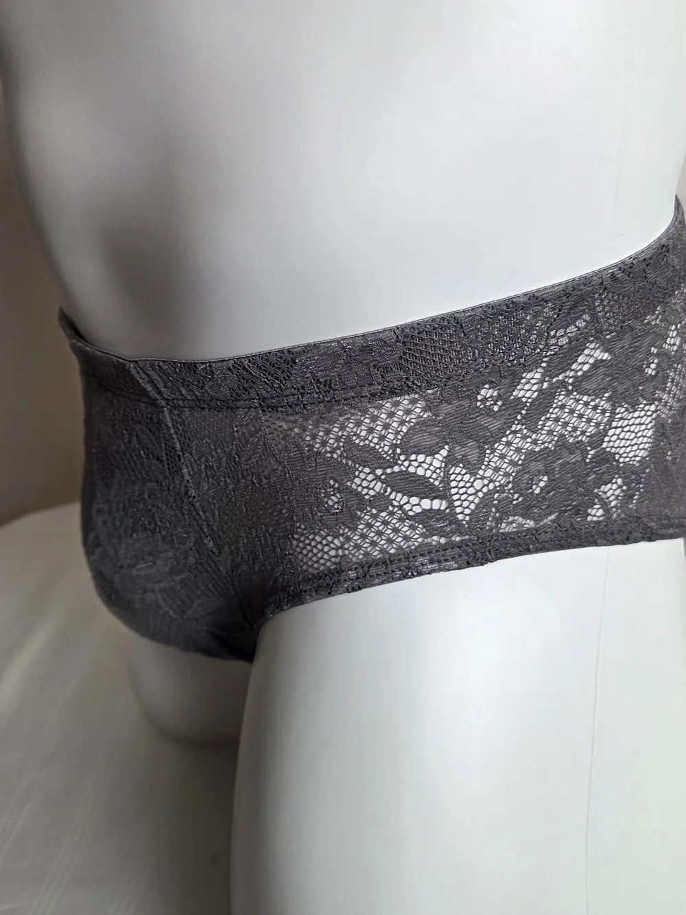 Cosabella Men's Lace Briefs in Grey
